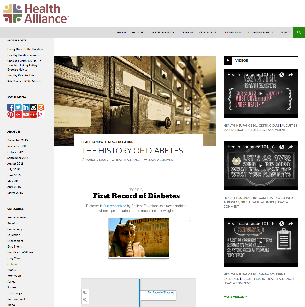 The History of Diabetes Blog Post